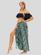 Ethnic Style Digital Print Wide Leg Fitness Yoga Pants